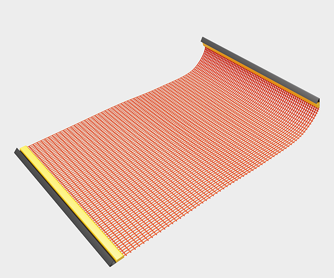 slotted polyurethane mesh