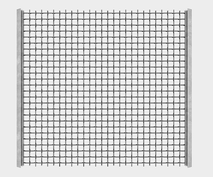 Flat Top Square Steel Mesh