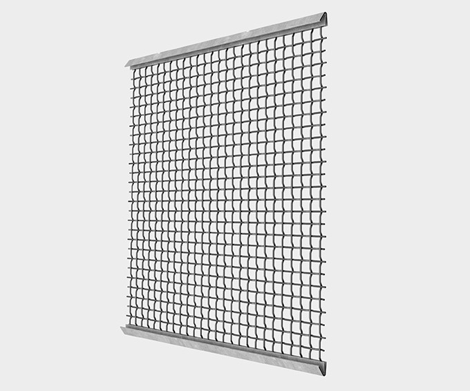 Flat Top Metal Square Mesh